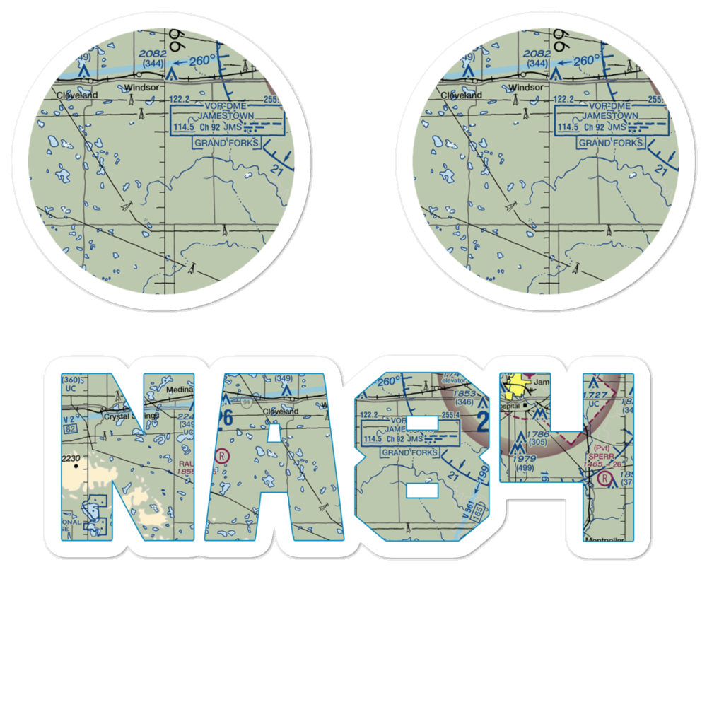 L. Seckerson Airstrip (NA84) VFR Sectional Sticker Pack 
