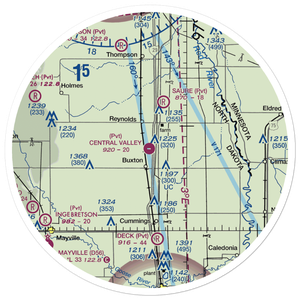 Central Valley Aviation Airport (NA81) VFR Sectional Sticker (30 mile)