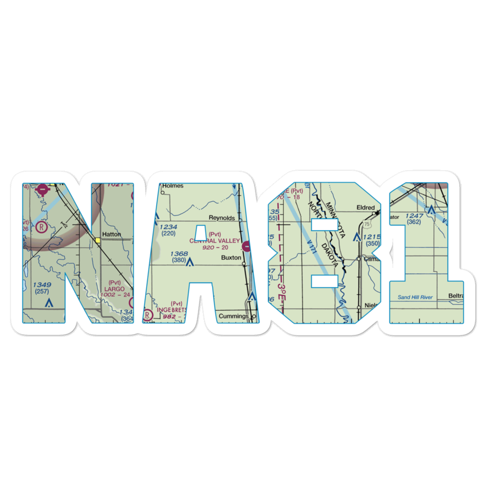 Central Valley Aviation Airport (NA81) VFR Sectional Sticker 