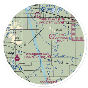 Philbrick Private Airstrip (NA79) VFR Sectional Sticker (20 mile)