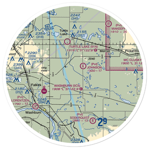 Philbrick Private Airstrip (NA79) VFR Sectional Sticker (30 mile)
