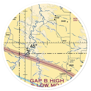 Mc Gee Strip (NA77) VFR Sectional Sticker (30 mile)