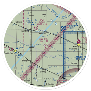 Lill Strip (NA75) VFR Sectional Sticker (30 mile)