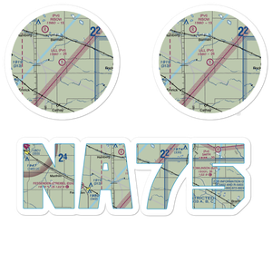 Lill Strip (NA75) VFR Sectional Sticker Pack