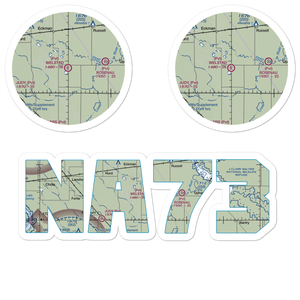 Welstad Farms Airstrip (NA73) VFR Sectional Sticker Pack