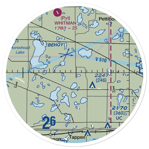 M. Bodvig Airstrip (NA71) VFR Sectional Sticker (20 mile)
