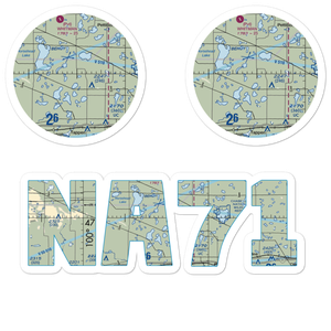 M. Bodvig Airstrip (NA71) VFR Sectional Sticker Pack