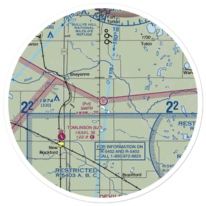 Smith Airstrip (NA70) VFR Sectional Sticker (30 mile)