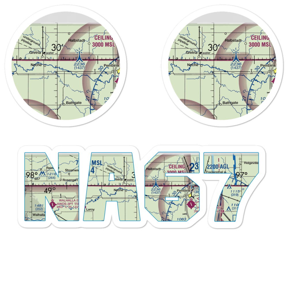 Horsley Airstrip (NA67) VFR Sectional Sticker Pack 