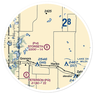 Storseth Airstrip (NA63) VFR Sectional Sticker (20 mile)