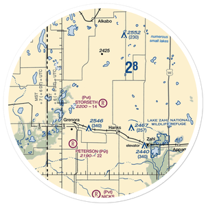 Storseth Airstrip (NA63) VFR Sectional Sticker (30 mile)