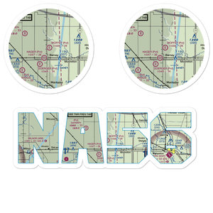 Moffet Airstrip (NA56) VFR Sectional Sticker Pack