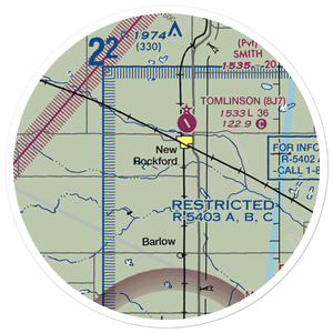 Georgeson Farm Strip (NA44) VFR Sectional Sticker (20 mile)