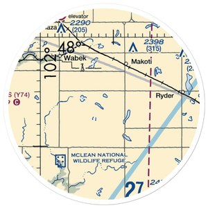 Dorbrinski Airport (NA39) VFR Sectional Sticker (20 mile)