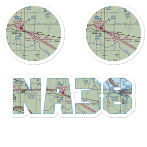 Sabbe Brothers Landing Strip (NA38) VFR Sectional Sticker Pack
