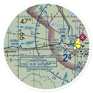 Johnson Airstrip (NA32) VFR Sectional Sticker (20 mile)