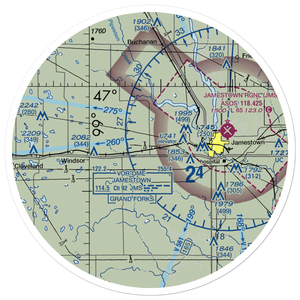 Johnson Airstrip (NA32) VFR Sectional Sticker (30 mile)
