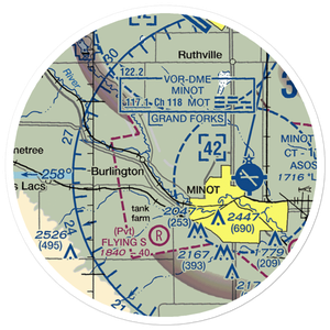Behrens Airstrip (NA30) VFR Sectional Sticker (20 mile)