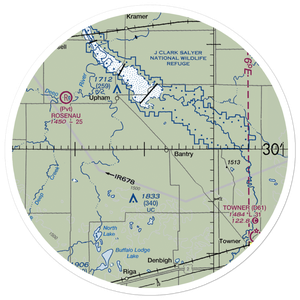 Holen Aerial Spray Airstrip (NA25) VFR Sectional Sticker (30 mile)