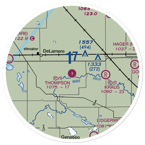 Thompson Private Airport (NA21) VFR Sectional Sticker (20 mile)