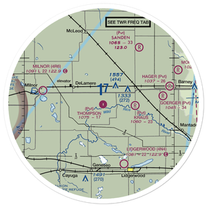 Thompson Private Airport (NA21) VFR Sectional Sticker (30 mile)