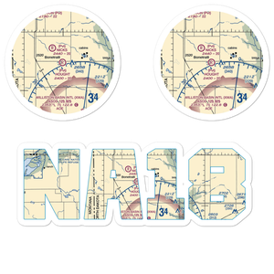Hought Airstrip (NA18) VFR Sectional Sticker Pack