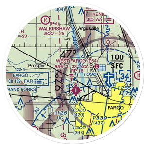 Jacob Gust Airport (NA17) VFR Sectional Sticker (20 mile)
