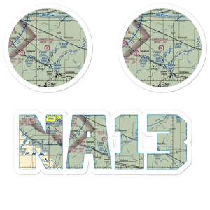 Linrud Airstrip (NA13) VFR Sectional Sticker Pack