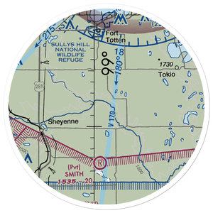 Bouret Ranch Airport (NA06) VFR Sectional Sticker (20 mile)