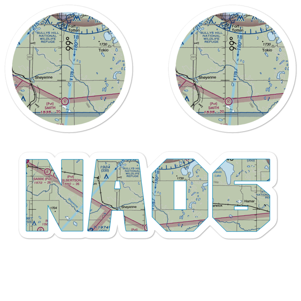 Bouret Ranch Airport (NA06) VFR Sectional Sticker Pack 