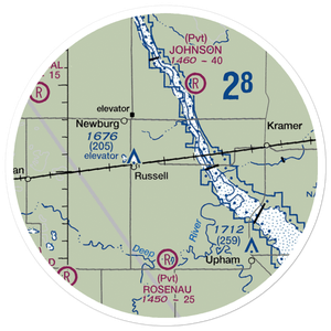 Boll Brothers Airstrip (NA03) VFR Sectional Sticker (20 mile)