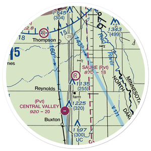 Saure Airport (NA02) VFR Sectional Sticker (20 mile)