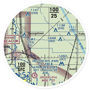Pake Airport (MY98) VFR Sectional Sticker (20 mile)