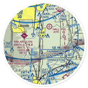 Nielsen's Airport (MY97) VFR Sectional Sticker (20 mile)