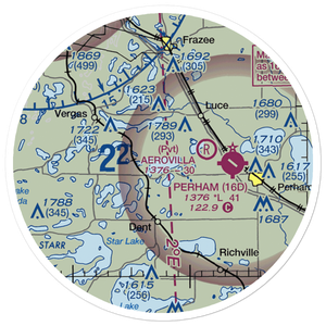 North Air Seaplane Base (MY93) VFR Sectional Sticker (20 mile)