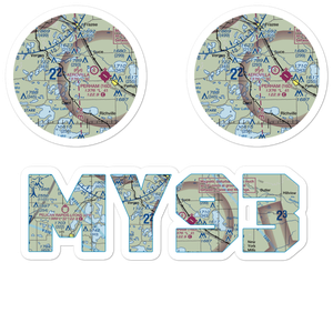 North Air Seaplane Base (MY93) VFR Sectional Sticker Pack