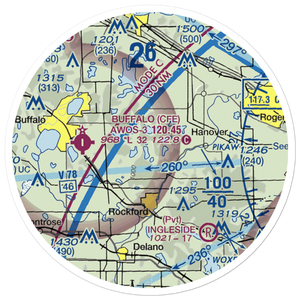 Johnson Seaplane Base (MY86) VFR Sectional Sticker (20 mile)