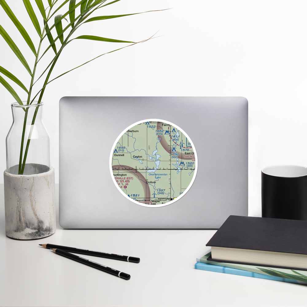 Rosenberg Airport (MY80) VFR Sectional Sticker (20 mile) 