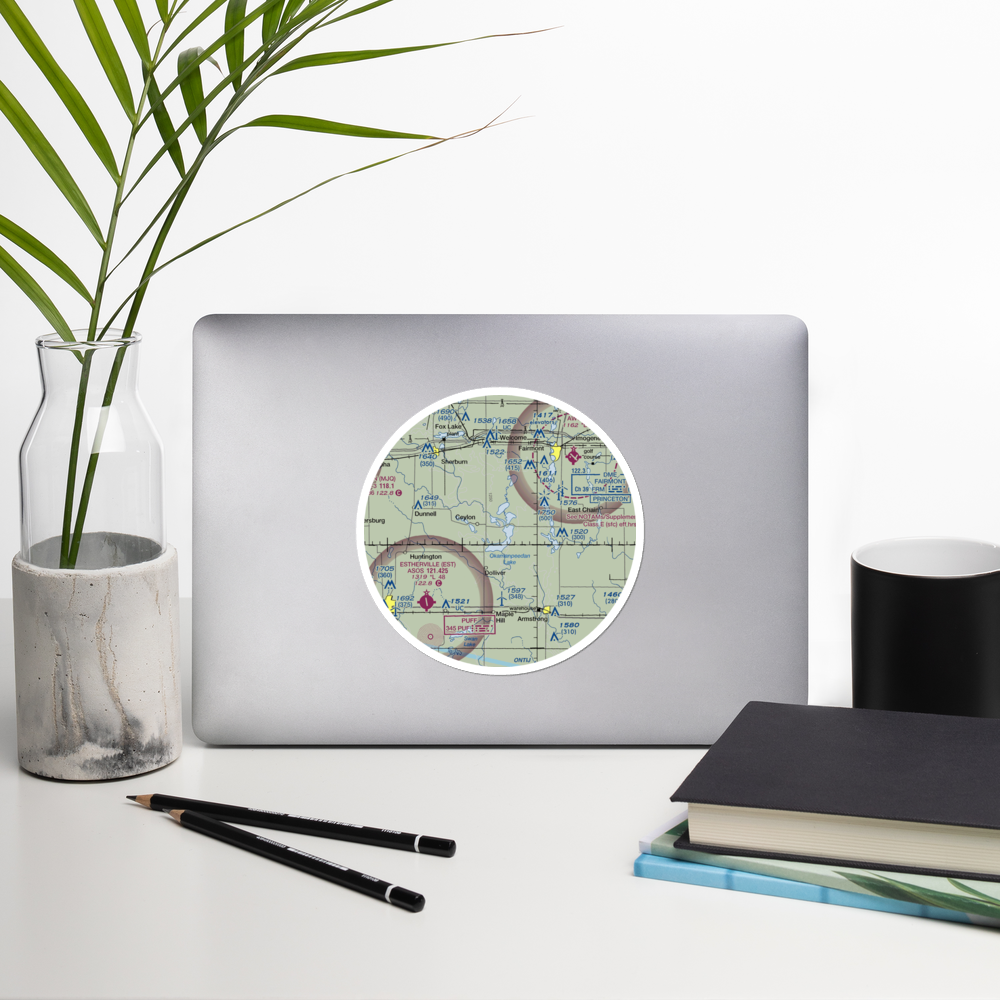 Rosenberg Airport (MY80) VFR Sectional Sticker (30 mile) 