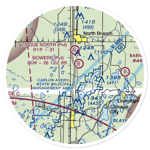 Sunrise Airport (MY78) VFR Sectional Sticker (20 mile)