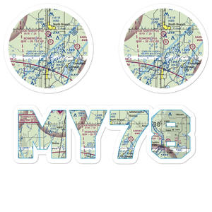 Sunrise Airport (MY78) VFR Sectional Sticker Pack