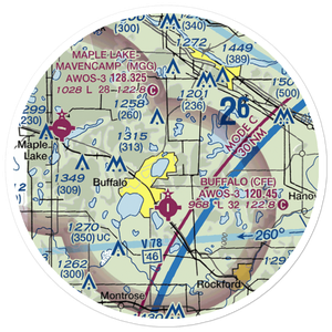 Lake Pulaski Seaplane Base (MY73) VFR Sectional Sticker (20 mile)