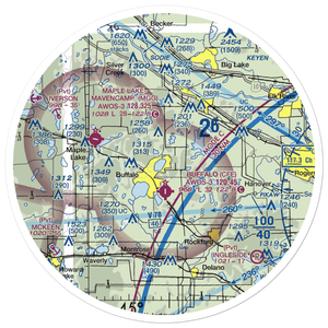 Lake Pulaski Seaplane Base (MY73) VFR Sectional Sticker (30 mile)