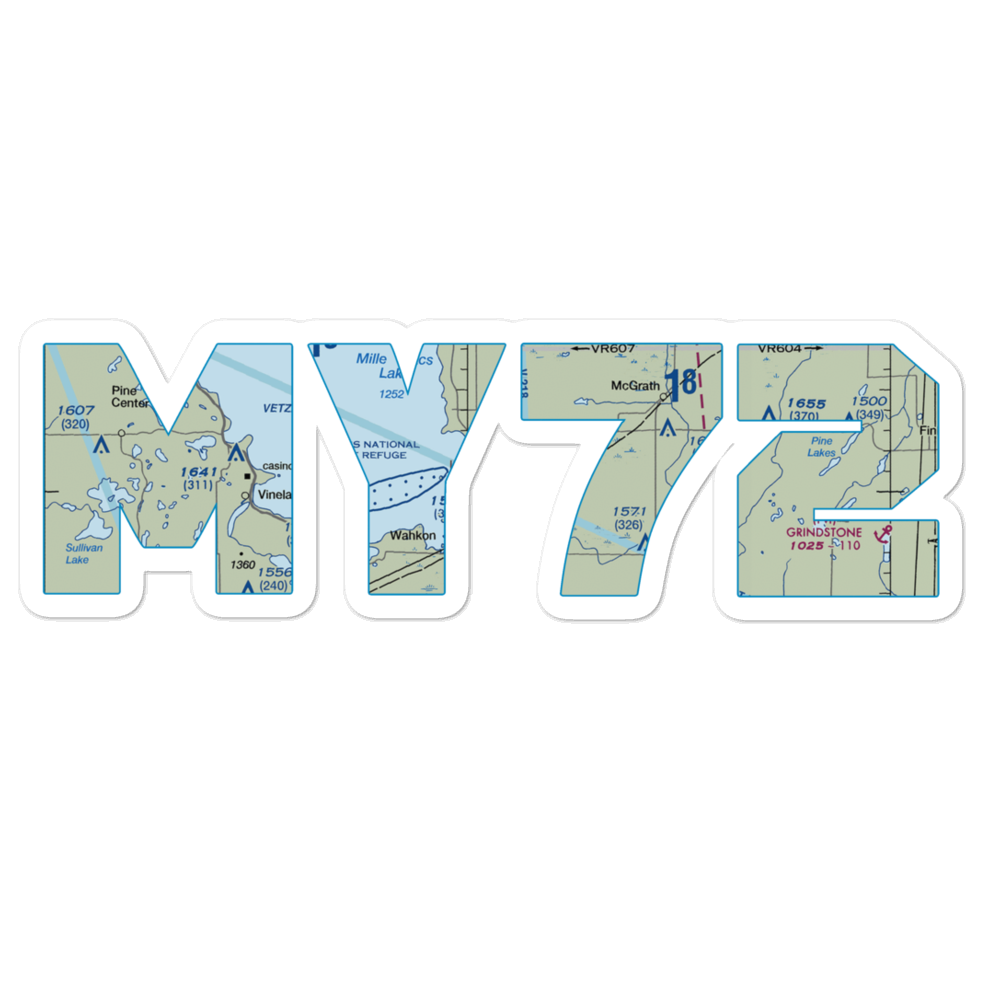 Isle Private Airport (MY72) VFR Sectional Sticker 