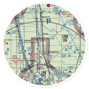 Mueller Airport (MY71) VFR Sectional Sticker (30 mile)