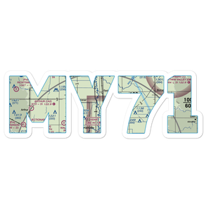 Mueller Airport (MY71) VFR Sectional Sticker