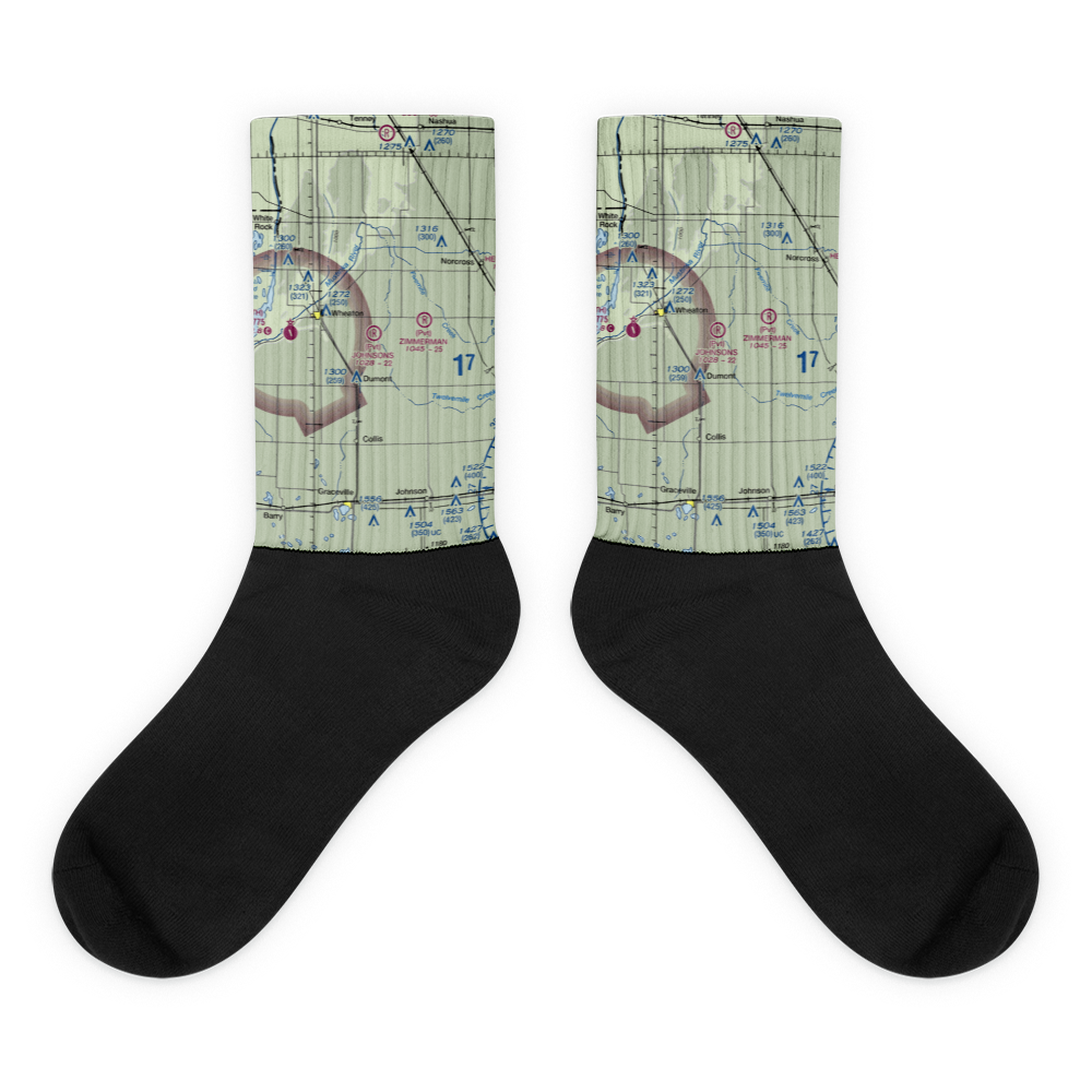 Johnsons Aero Repair Airport (MY68) VFR Sectional Socks 