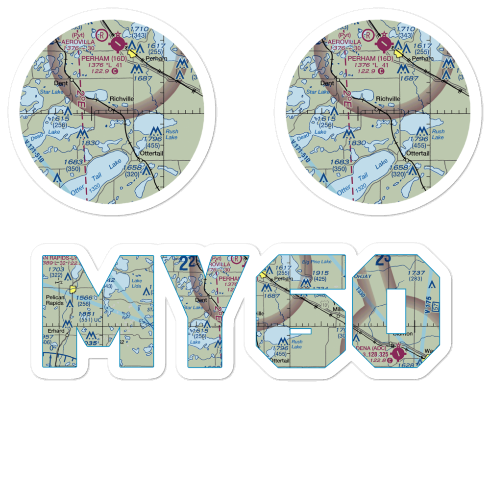 Hagen Airport (MY60) VFR Sectional Sticker Pack 