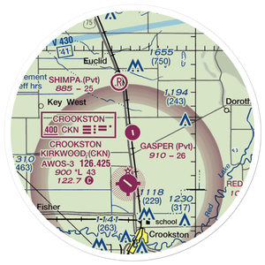 Gasper Airport (MY59) VFR Sectional Sticker (20 mile)