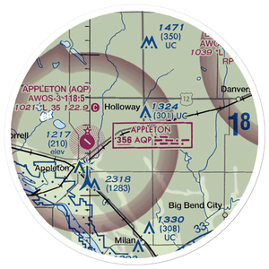 Home-Base Airport (MY58) VFR Sectional Sticker (20 mile)